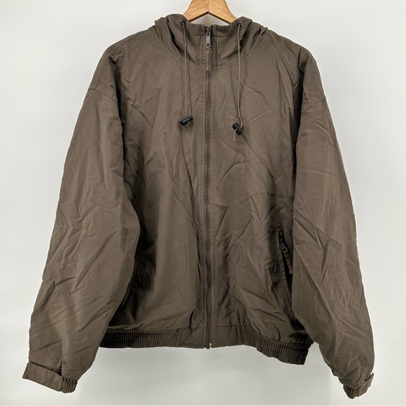 Cabela's Other - Cabela's Outdoor Gear‎ Jacket Mens L Brown Hooded Full Zip Lined Windbreaker